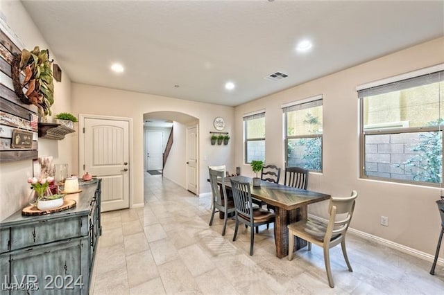 view of dining room