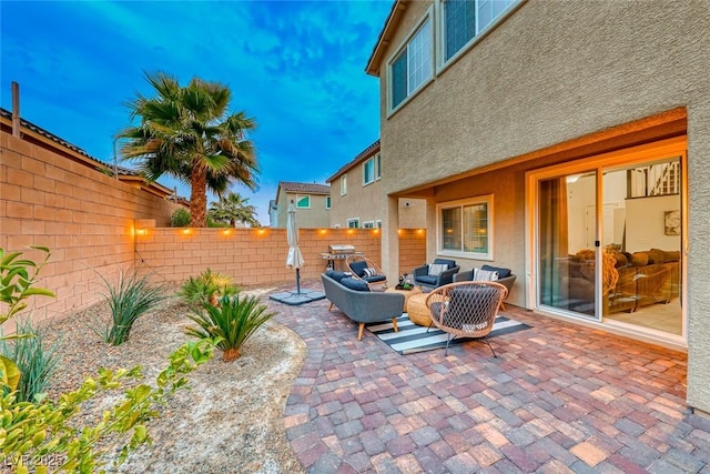 view of patio / terrace with outdoor lounge area