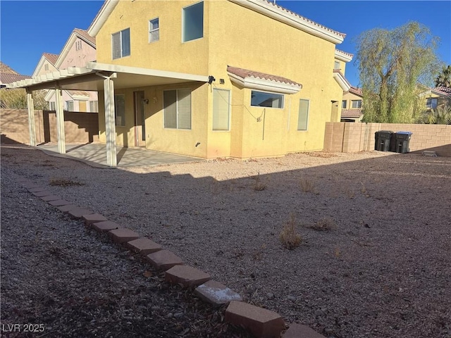 view of home's exterior with a patio area