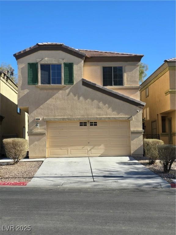 front facade featuring a garage