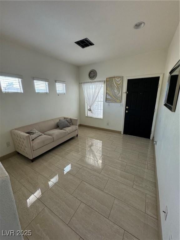 view of unfurnished living room