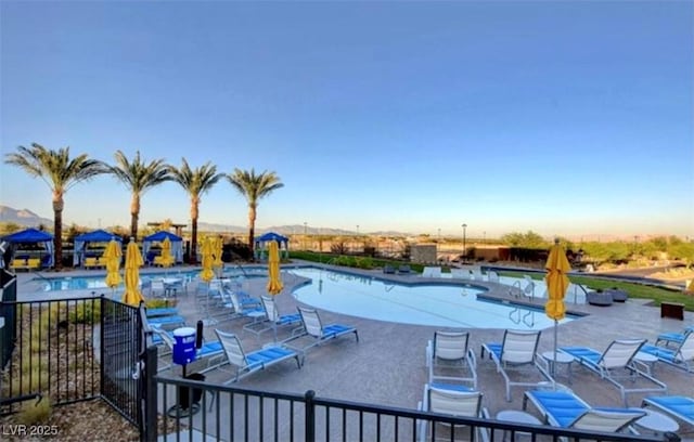 view of pool with a patio