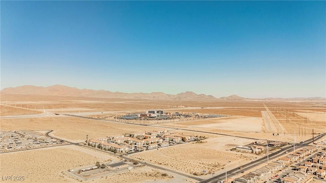 aerial view featuring a mountain view