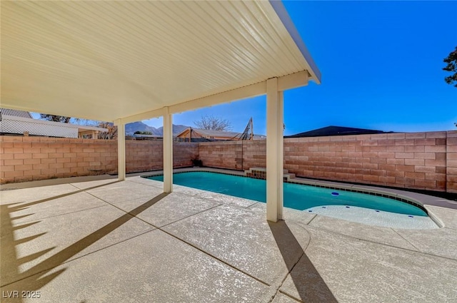 view of pool with a patio