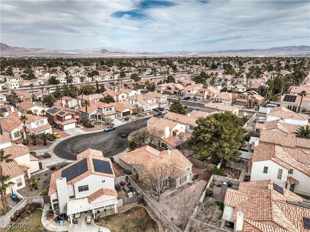 aerial view featuring a mountain view