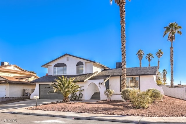 view of front of home featuring a garage