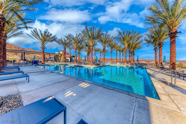 view of pool with a patio