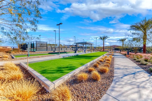 surrounding community with a gazebo