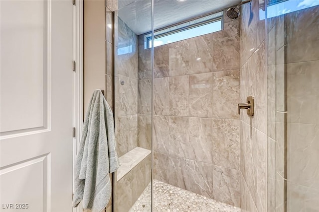 bathroom with walk in shower