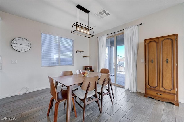 view of dining area