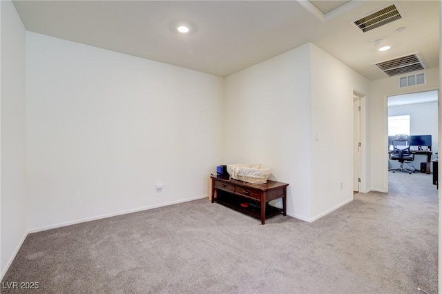 view of carpeted empty room