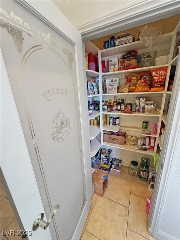 view of pantry