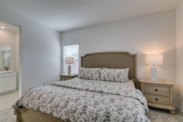 bedroom with ensuite bath