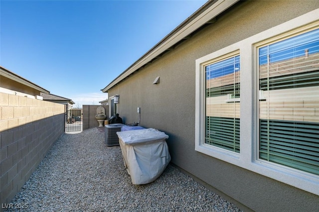 view of property exterior featuring cooling unit