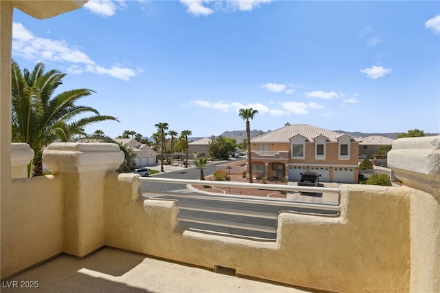 exterior space with a balcony