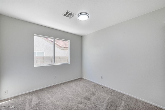 view of carpeted empty room