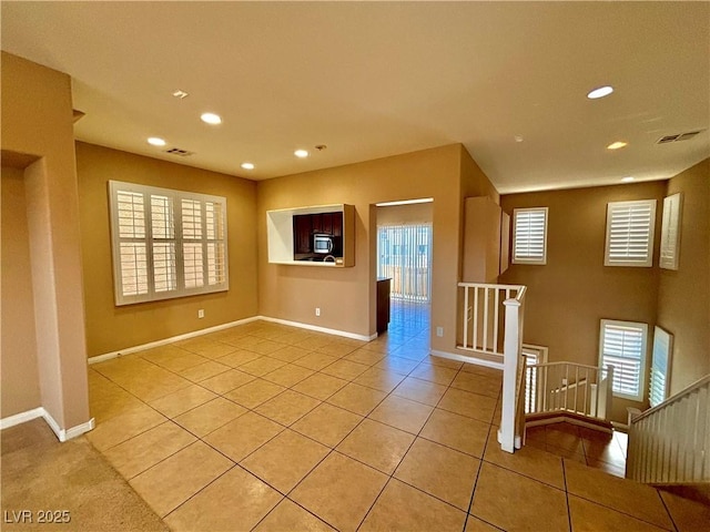 view of tiled empty room