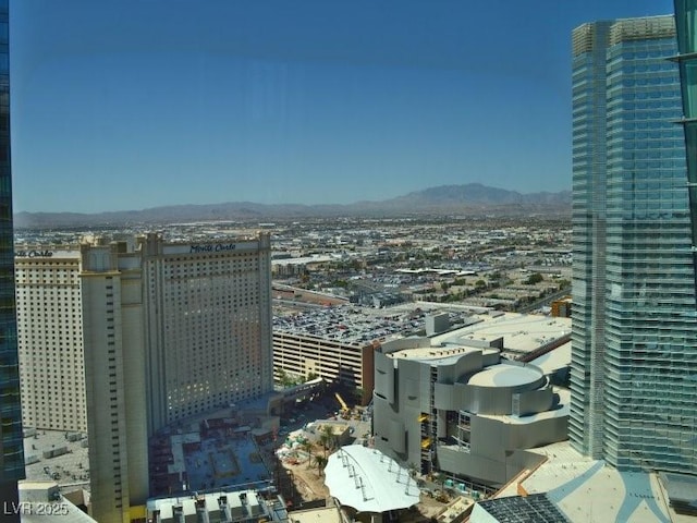 city view with a mountain view