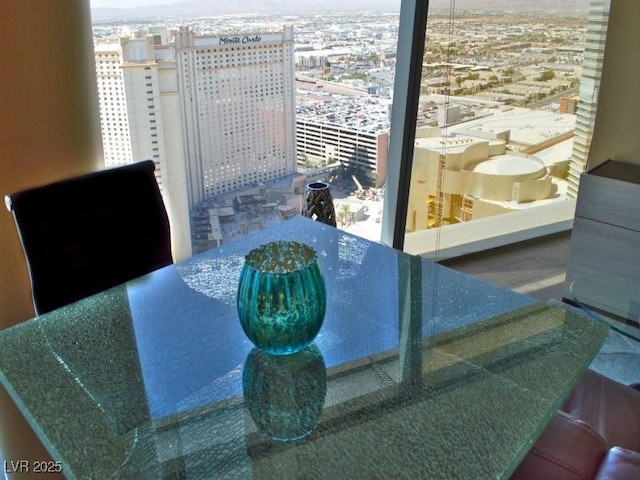 view of dining area