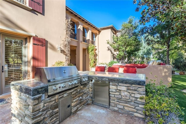 view of patio / terrace with area for grilling