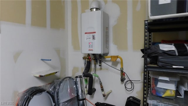 utilities featuring tankless water heater