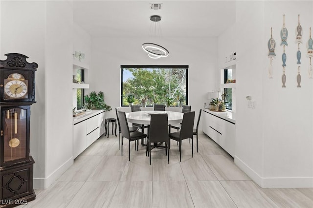 view of dining area