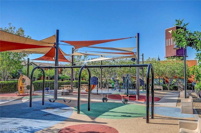 view of home's community with a playground