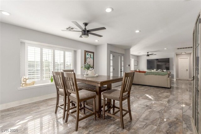 4410 E Boston Ave, Las Vegas, NV 89104 - dining room with ceiling fan