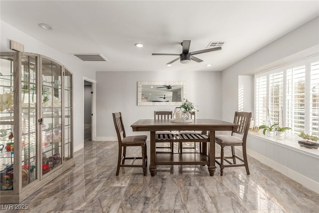 4410 E Boston Ave, Las Vegas, NV 89104 - dining room featuring ceiling fan