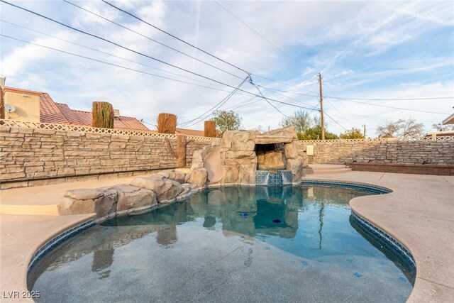 4410 E Boston Ave, Las Vegas, NV 89104 - view of pool featuring a patio and a water slide