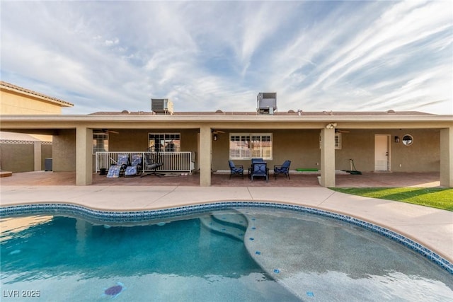 4410 E Boston Ave, Las Vegas, NV 89104 - view of pool with a patio area and central air condition unit