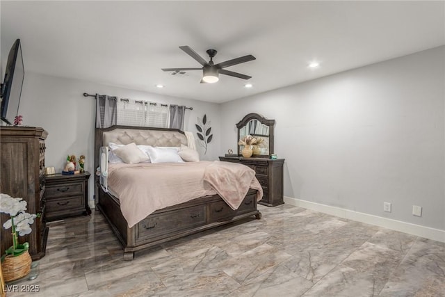 4410 E Boston Ave, Las Vegas, NV 89104 - bedroom with ceiling fan