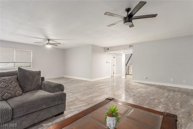 4410 E Boston Ave, Las Vegas, NV 89104 - living room with ceiling fan