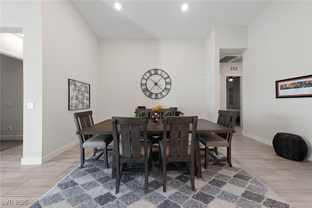 view of dining area