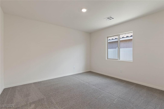 view of carpeted empty room