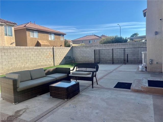 view of patio / terrace with outdoor lounge area