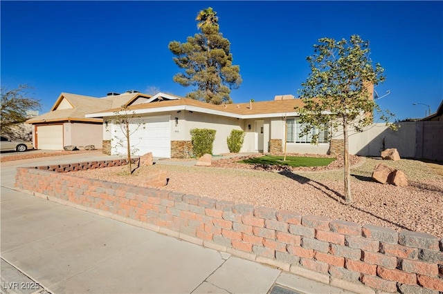 ranch-style house with a garage