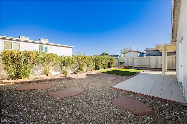 view of yard featuring a patio