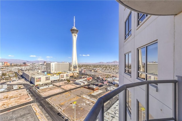 200 W Sahara Ave Unit 2108, Las Vegas, NV 89102 - balcony featuring a mountain view