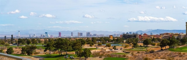 surrounding community with a mountain view