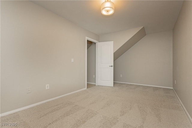 additional living space with carpet floors