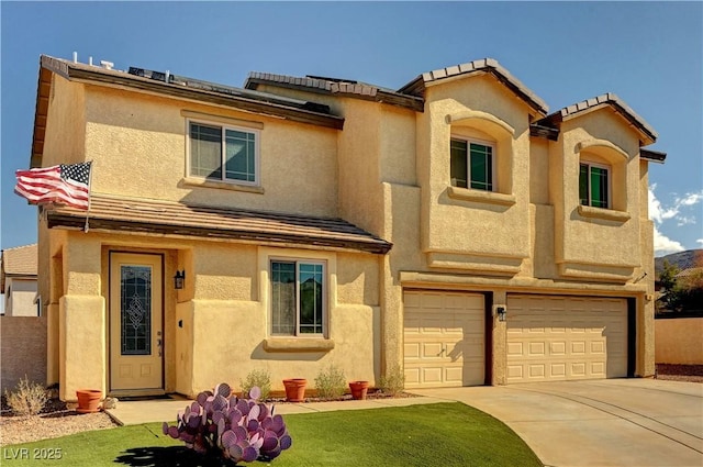 view of front of home featuring a garage