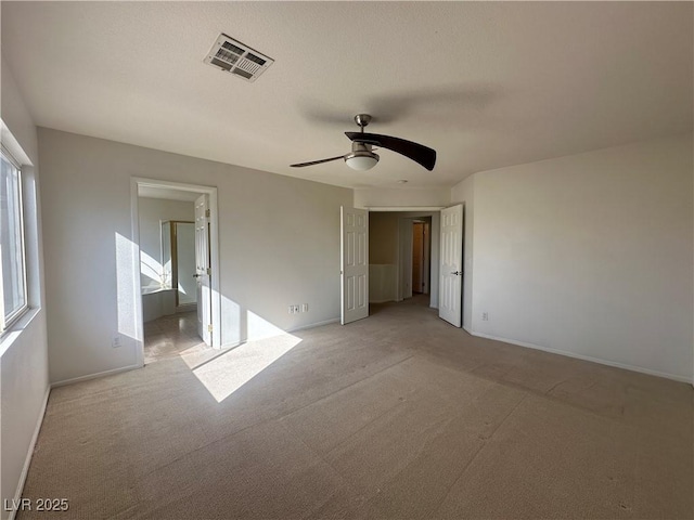 unfurnished bedroom with ceiling fan