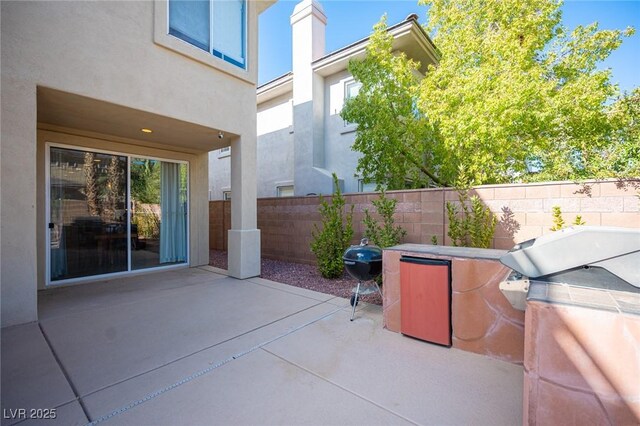 view of patio / terrace featuring grilling area