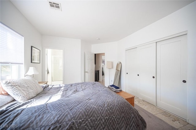 bedroom with a closet