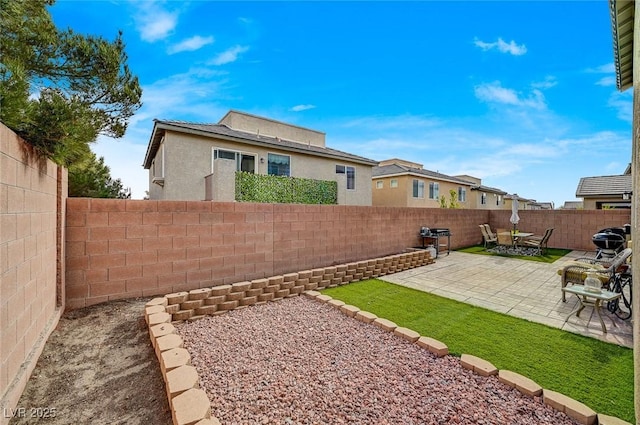 view of yard featuring a patio