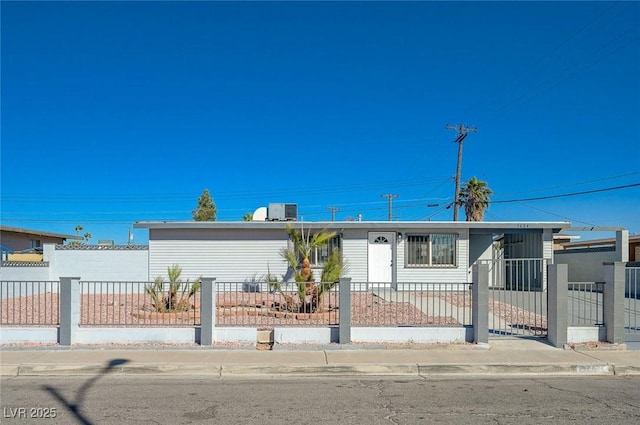 view of front of home featuring central air condition unit