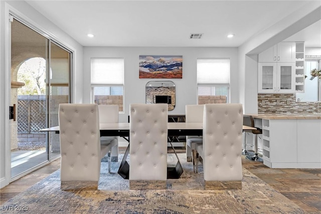 unfurnished dining area with hardwood / wood-style flooring