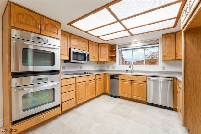 kitchen featuring appliances with stainless steel finishes and sink