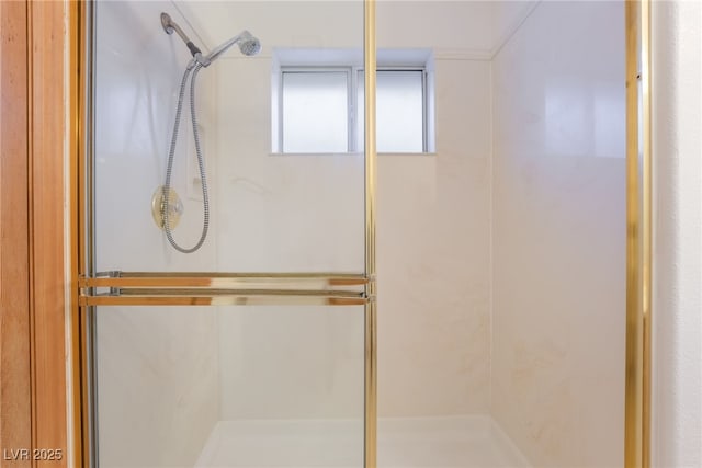 bathroom with walk in shower